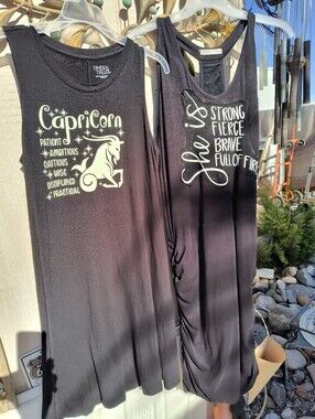 Lot of 2 Midi Poly/Cotton Summer Dresses Large/Extra Large
